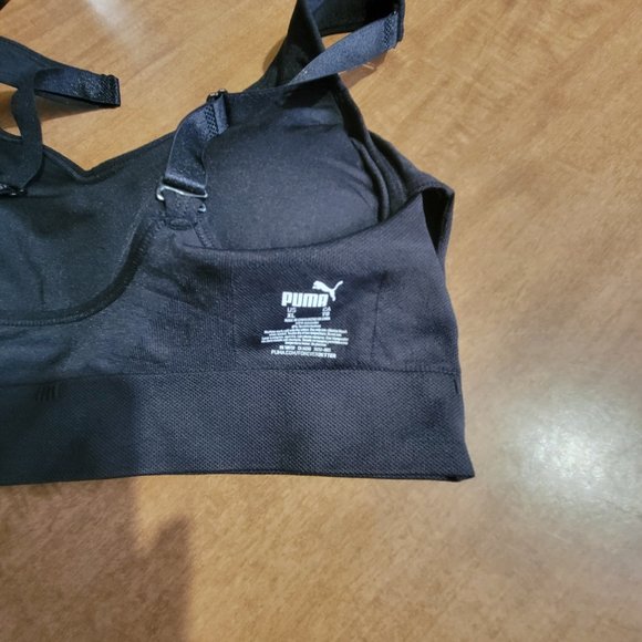 💜Puma Sports Bra XL Black - Picture 2 of 7